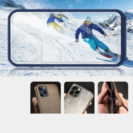 HURTEL ETUI CLEAR 3IN1 DO IPHONE 13 PRO POKROWIEC Z RAMKĄ OCHRONA ZDERZENIA