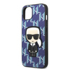 Etui Karl Lagerfeld KLHCP13SPMNIKBL na iPhone 13 mini hardcase - niebieskie Monogram Ikonik Patch