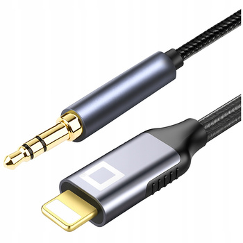 CO2 KABEL AUX DO IPHONE X 14 13 PRZEJŚCIÓWKA ADAPTER LIGHTNING MINI JACK 1M