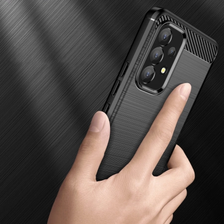 HURTEL CARBON CASE ELASTYCZNE ETUI DO SAMSUNG GALAXY A53 5G Z OCHRONĄ