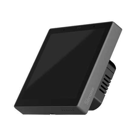 Sonoff panel sterowania inteligentnego domu z ekranem dotykowym Zigbee 3.0 Google Assistant, Alexa czarny (NSPanel Pro)