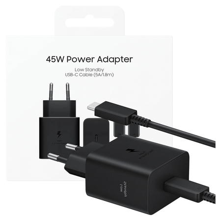 SAMSUNG ŁADOWARKA SIECIOWA PD 45W Z KABLEM USB-C 3A DO GALAXY S20 S21 S22