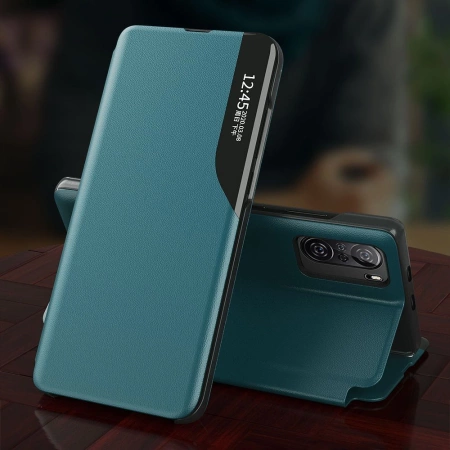 HURTEL ETUI Z KLAPKĄ ECO LEATHER VIEW DO XIAOMI K40 PRO+ K40 F3 Z PODSTAWKĄ