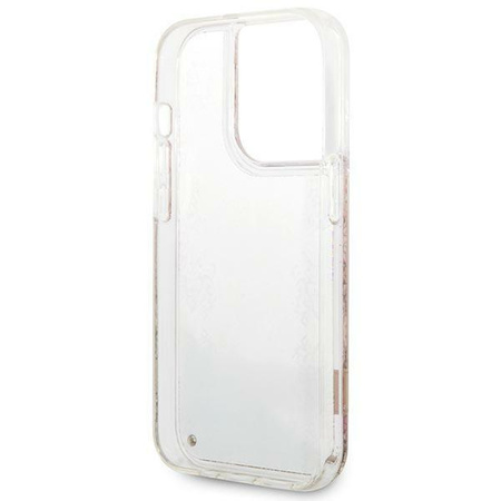 Guess GUHCP14XLFLSD iPhone 14 Pro Max 6,7" złoty/gold hardcase Paisley Liquid Glitter