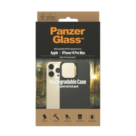 Etui PanzerGlass Biodegradable Case do iPhone 14 Pro Max - czarne
