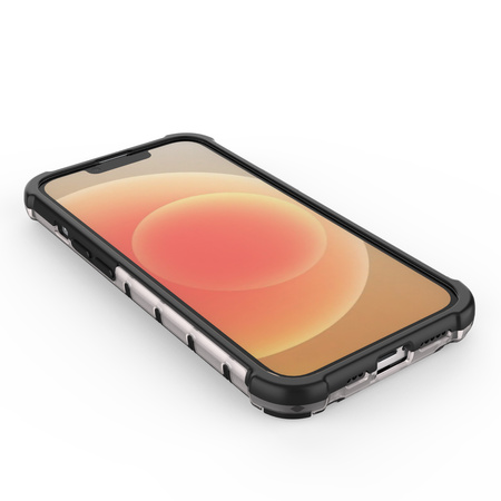 Honeycomb etui iPhone 14 Plus pancerny hybrydowy pokrowiec przezroczyste