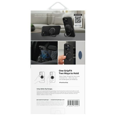 UNIQ etui Keva Air iPhone 16 Pro Max     6.9 Magclick Charging czarny/carbon black