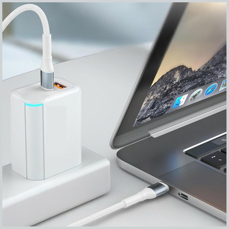 Kabel 3MK Hyper Cable N-SERIES USB-C do  Lightning 50cm PD 3.0 9V/3A 27W biały