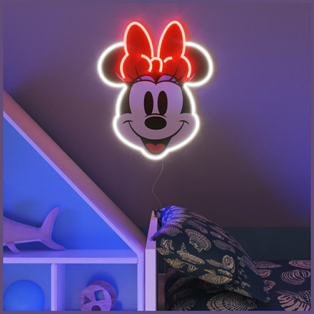 YELLOWPOP NEON ZEGAR MINNIE MOUSE DO GADŻETÓW DOMOWYCH