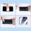 Joyroom Easy Fit szkło hartowane Full Screen ze stelażem montażowym do iPhone 14 Pro Max (6,7") (JR-DH12)