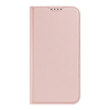 Etui do iPhone 15 Plus pokrowiec z klapką i portfelem Dux Ducis Skin Pro - różowe