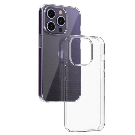 HURTEL ETUI DO IPHONE 15 PRO Z PRZEZROCZYSTYM MATERIAŁEM I PEŁNĄ OCHRONĄ