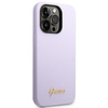 Guess GUHCP14XSLSMU iPhone 14 Pro Max 6,7" fioletowy/purple hard case Silicone Vintage Gold Logo