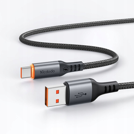 MCDODO KABEL USB-A USB-C SZYBKIE ŁADOWANIE USB TYP C 100W 1M POWER OFF LED