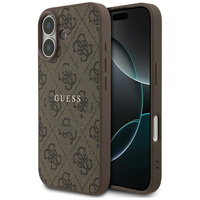 Etui Guess 4G Ring Classic Logo MagSafe  do iPhone 17 brązowy