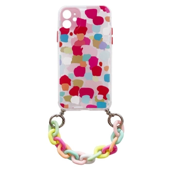 HURTEL POKROWIEC COLOR CHAIN CASE DO IPHONE 13 MINI Z ŁAŃCUCHEM I ZAWIESZKĄ