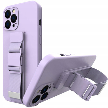 HURTEL ETUI ROPE CASE ZELKOWE DO IPHONE 13 MINI Z SMYCZĄ ŁAŃCUSZEK TORBEK