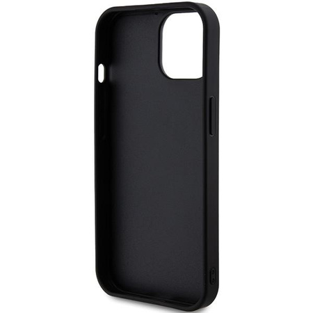 Etui Guess Rhinestone Metal Logo na iPhone 15 - różowe