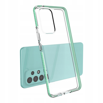 HURTEL SPRING CASE POKROWIEC ŻELOWY DO SAMSUNG GALAXY A73 Z KOLOROWĄ RAMKĄ