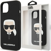 Karl Lagerfeld KLHMP14MSLKHBK iPhone 14 Plus 6,7" hardcase czarny/black Silicone Karl`s Head Magsafe