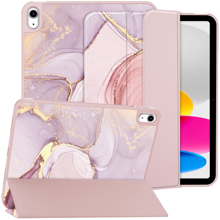 TECH-PROTECT ETUI CASE DO IPAD 10.9 10 2022 11 2025 MARBLE ŁATWE DO UŻYCIA