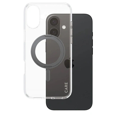 Etui CARE by PanzerGlass Feature Kickstand Case z MagSafe na iPhone 16 Plus - czarne
