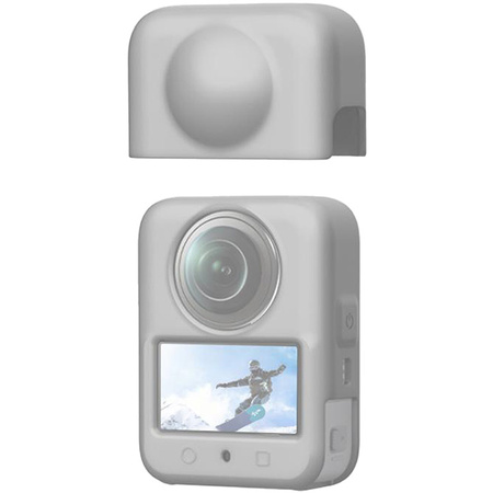Osłona silikonowa PULUZ DJI Osmo 360 z soczewką (szara)