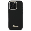 Guess GUHCP16LSMBSLK iPhone 16 Pro 6.3"  czarny/black hardcase Silicone Script Metal Logo & Frame