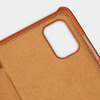 Nillkin Qin Case etui do Xiaomi Redmi Note 11T 5G / Note 11S 5G / Note 11 5G (China) / Poco M4 Pro 5G osłona na aparat kabura pokrowiec obudowa z klapką brązowy
