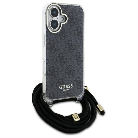 GUESS ETUI HARDCASE CROSSBODY CORD DO IPHONE 16 PRO 6.3 Z DESIGNEM 4G PRINT
