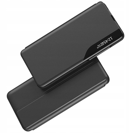 Eco Leather View Case etui do Xiaomi Redmi Note 12 5G / Poco X5 5G z klapką podstawka czarne