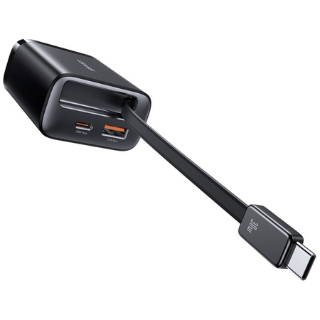 USAMS ŁADOWARKA 30W DO TELEFONÓW 1X USB-C 1X USB-A Z KABLEM SZYBKIE