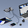 Ugreen szybka ładowarka sieciowa GaN USB / 2xUSB C 65W adapter wtyczka EU / UK / US czarna (CD296)