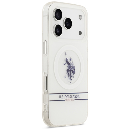 U.S. POLO ASSN. ETUI DH BOTTOM STRIPE LOGO DO IPHONE 17 PRO MAGSAFE