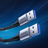 Ugreen kabel przewód USB - USB 3.0 5Gb/s 2m szary (US373)