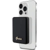 Powerbank indukcyjny Guess MagSafe Metal Script Logo 5W 3000mAh - czarny