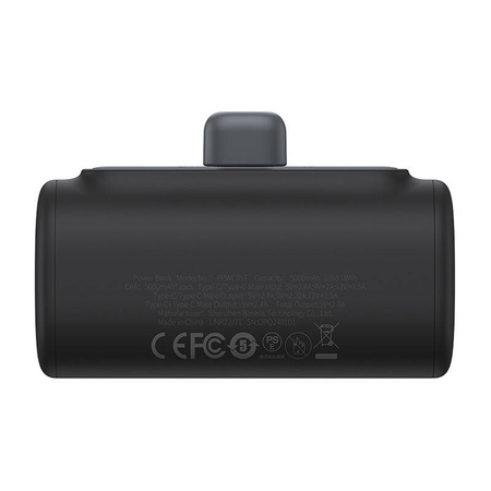 BASEUS POWERBANK 5000MAH 20W DO TELEFONÓW USB-C SZYBKIE ŁADOWANIE Z FUNKCJĄ