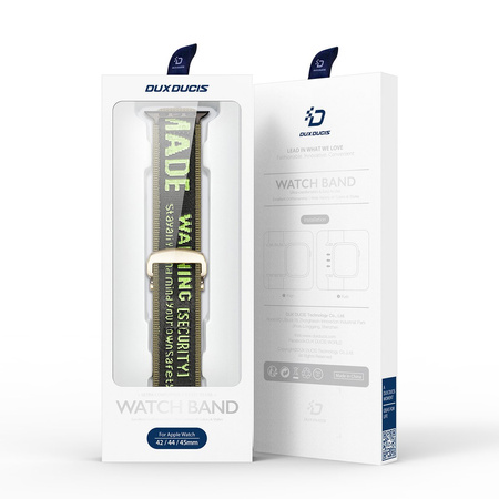 Dux Ducis Strap (Outdoor Version) pasek Apple Watch Ultra, SE, 8, 7, 6, 5, 4, 3, 2, 1 (49, 45, 44, 42 mm) nylonowa opaska bransoleta czarno-zielony