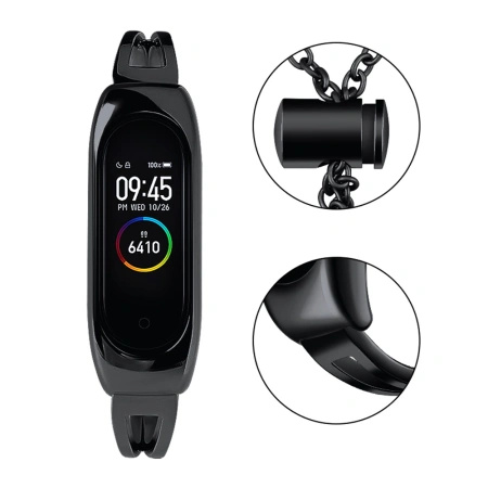 HURTEL PASEK METALOWA OPASKA DO XIAOMI MI BAND 6 5 4 3 ZAMIENNIK ŁAŃCUSZEK