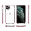 Spring Armor żelowy elastyczny pancerny pokrowiec z kolorową ramką do iPhone 12 mini różowy