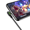 Kabel do telefonu, Szybkie ładowanie, Kątowy 90°, LED, USB-C PD, 2m, czarny, 60W, Mcdodo