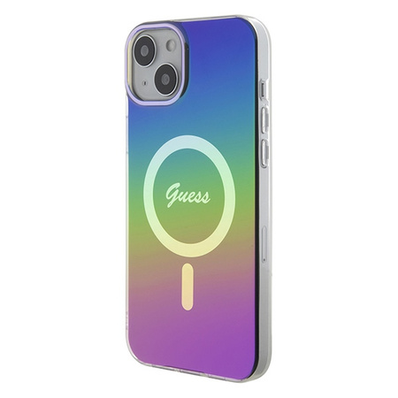 GUESS ETUI HARDCASE DO MAGSAFE IPHONE 15 PLUS 6.7 Z IRIDESCENT RAINBOW