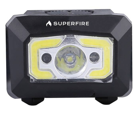 SUPERFIRE LATARKA CZOŁOWA X30 340LM DO WĘDROWANIA CAMPINGU TURYSTYKI USB