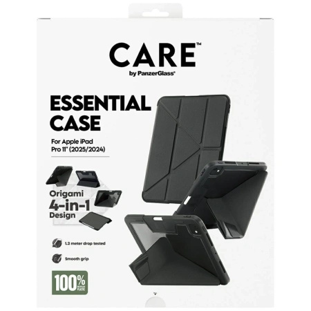 Etui Care by PanzerGlass Y fold do iPad Pro 11" 2025 / 2024 - czarne