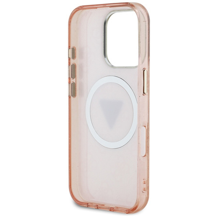 GUESS ETUI POKROWIEC Z DO MAGSAFE DO IPHONE 16 PRO Z METALOWYM WYKOŃCZENIEM