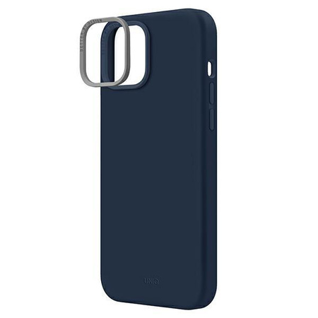 Etui Uniq Lino na iPhone 14 Plus niebieski/marine blue
