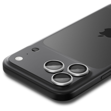 OSŁONA APARATU SPIGEN OPTIK PRO GLAS.TR ”EZ FIT” CAMERA PROTECTOR 2-PACK IPHONE 14 PRO / MAX / 15 PRO / MAX / 16 PRO / MAX / 17 PRO / MAX SILVER
