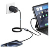 USAMS KABEL 2W1 2XUSB-C 72W 1,2M DO TELEFONÓW LAPTOPÓW SZYBKIE ŁADOWANIE
