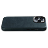 iCarer Oil Wax Premium Leather Case skórzane etui iPhone 14 Pro magnetyczne z MagSafe ciemnoniebieski (WMI14220702-BU)