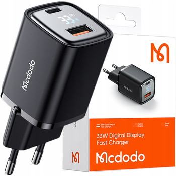 USB/USB-C charger, Nano, with display, Gan 33W Pd, Mcdodo